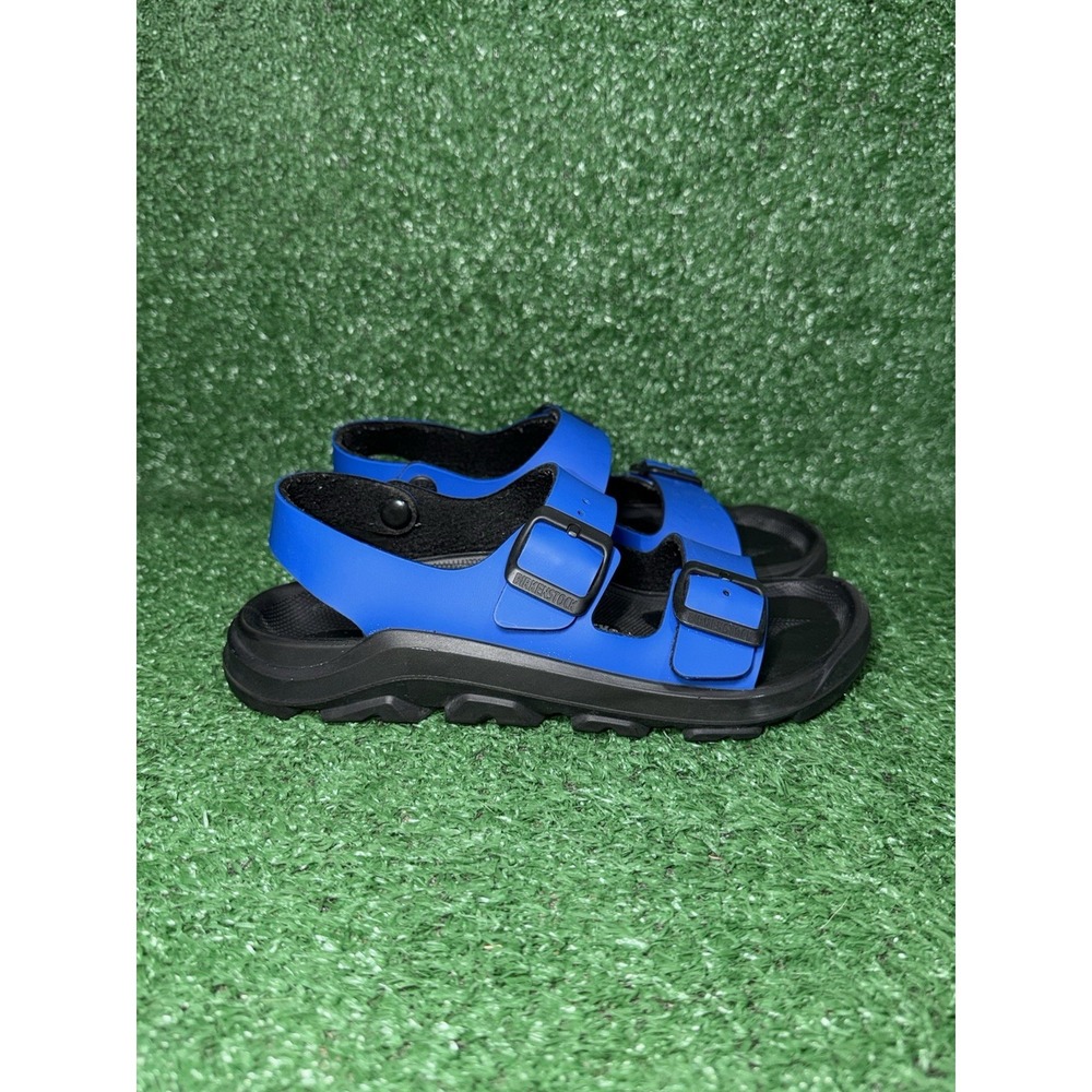 Birkenstock Mogami Terra Women Size 3 US 34 EU Black Blue Sandal Slingback Shoes